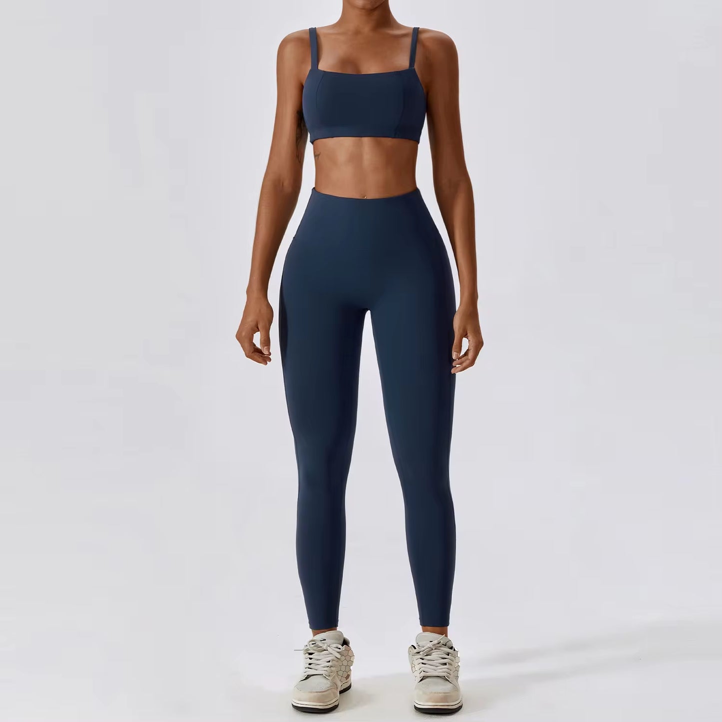 Yoga Clothing Sets Women Athletic Wear High Waist Leggings and Top Two Piece Set Seamless Gym Tracksuit Fitness Workout Outfits