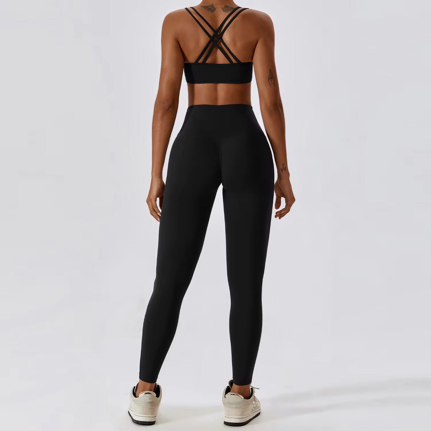 Yoga Clothing Sets Women Athletic Wear High Waist Leggings and Top Two Piece Set Seamless Gym Tracksuit Fitness Workout Outfits
